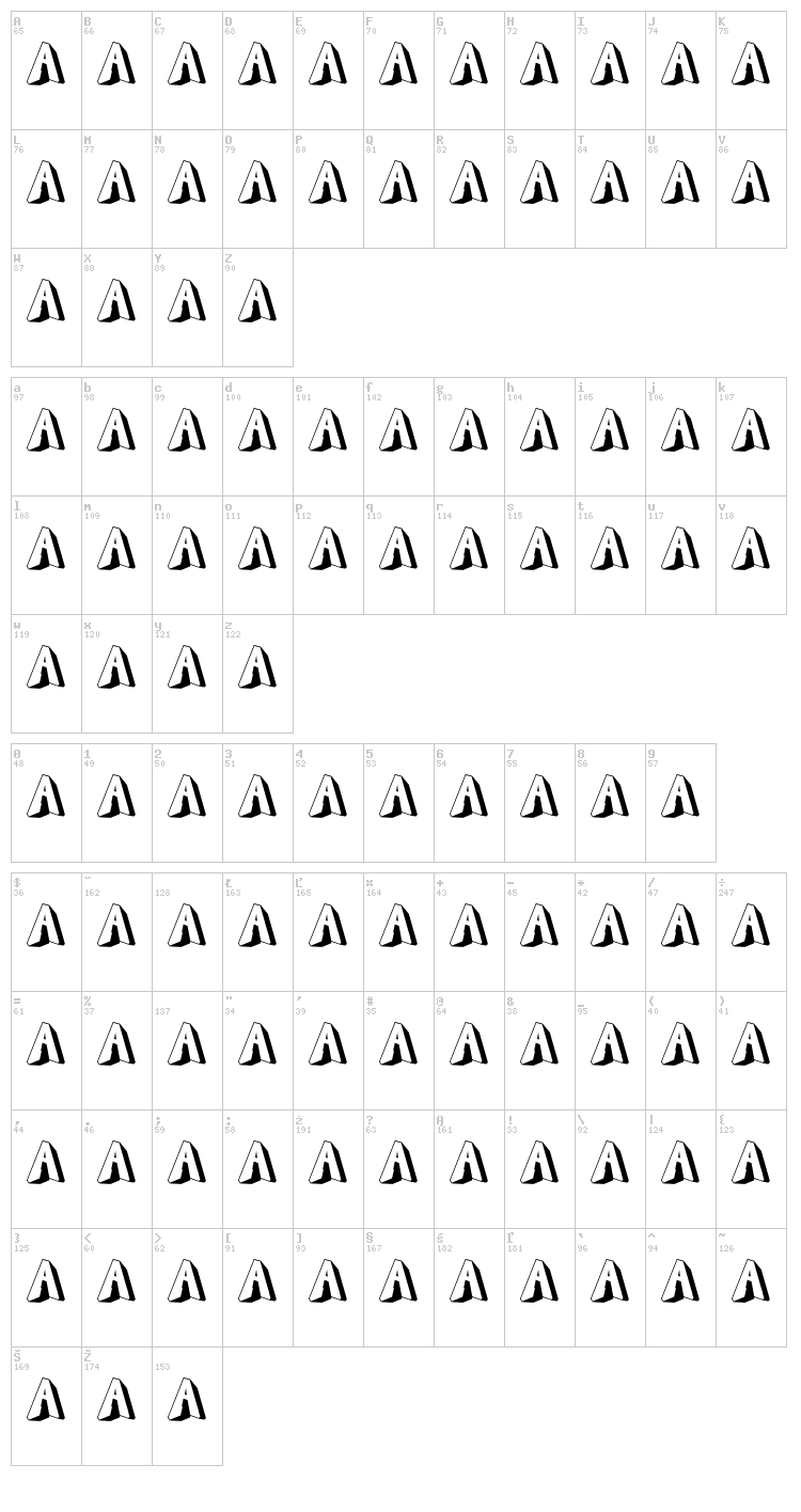 Docallisme On Street font map